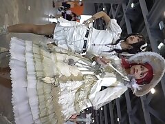 cce161 Sizzling Japanese Beauty Rides Vibrator Roughly at the Beach