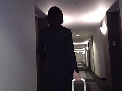 16-196114636b76e6796ab Hot Brunette in Tight Dress Bends for Intense Bedroom Action