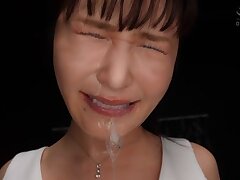 DDOB-135 Sizzling Petite Japanese Beauty Takes On His Massive Manhood