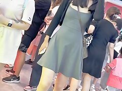 KFC_A_young_woman_in_a_short_skirt Sizzling Japanese Temptress Teases Pussy, Then Gets Wildly Fucked