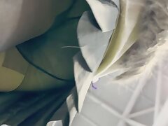 KFC_Black_Stockings_and_White_Lace_Panties Hot Seductive Chick Relishes The Warmth of His Thick Manhood