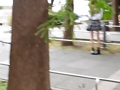 uke13 Sizzling Asian Babe in Skirt Desires Thick, Hairy Cock Urgently